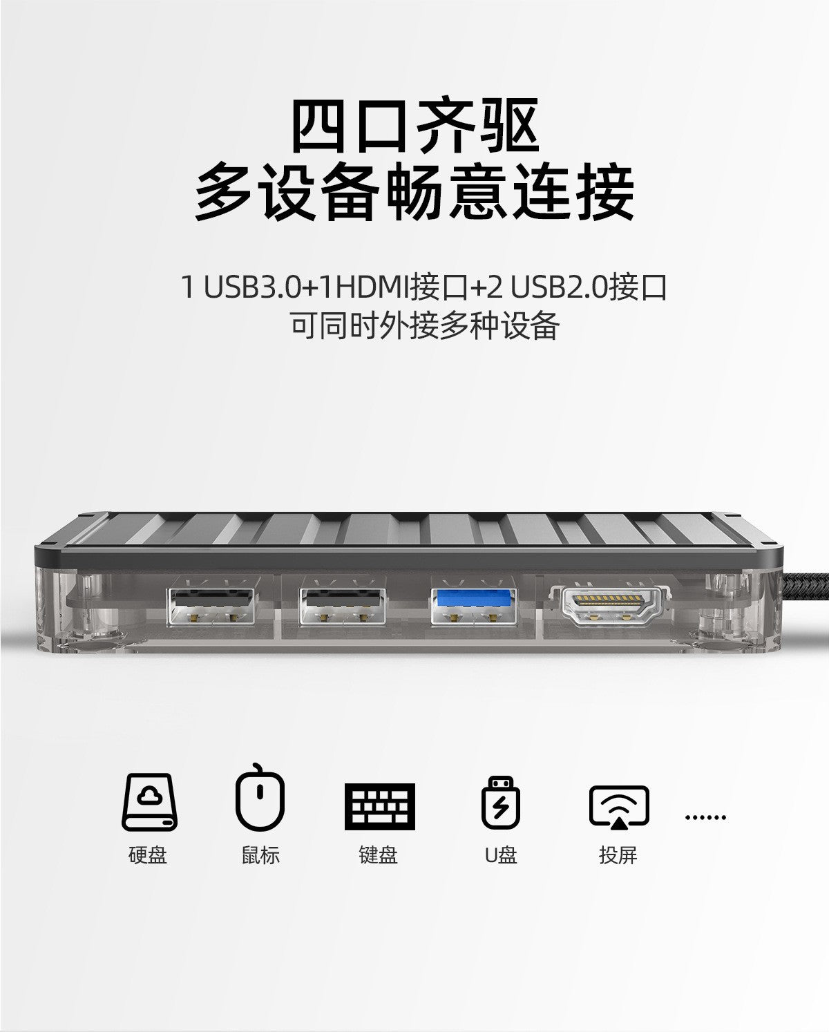 6-in -1TYPE C docking station