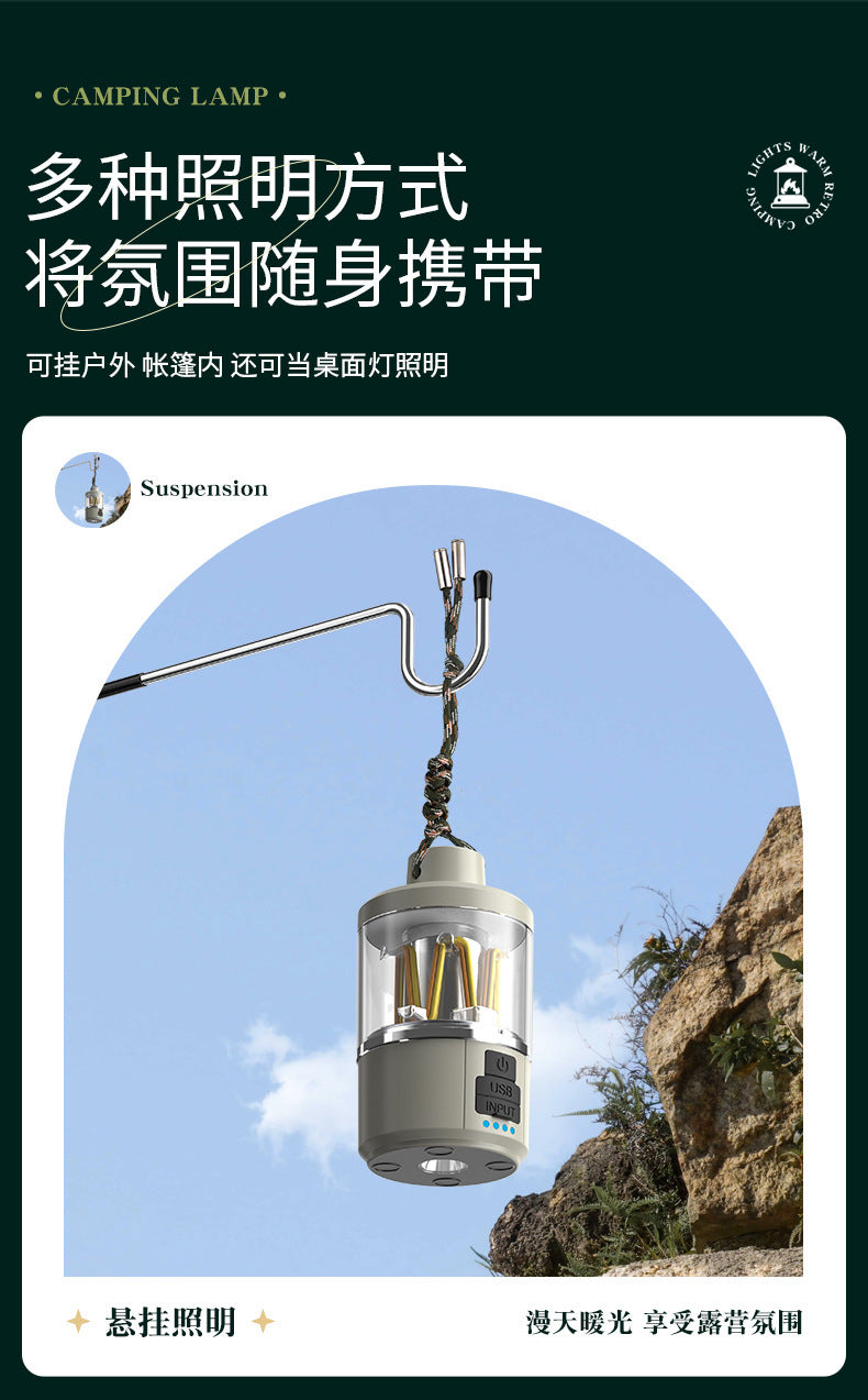 Camping light long endurance lighting flashlight