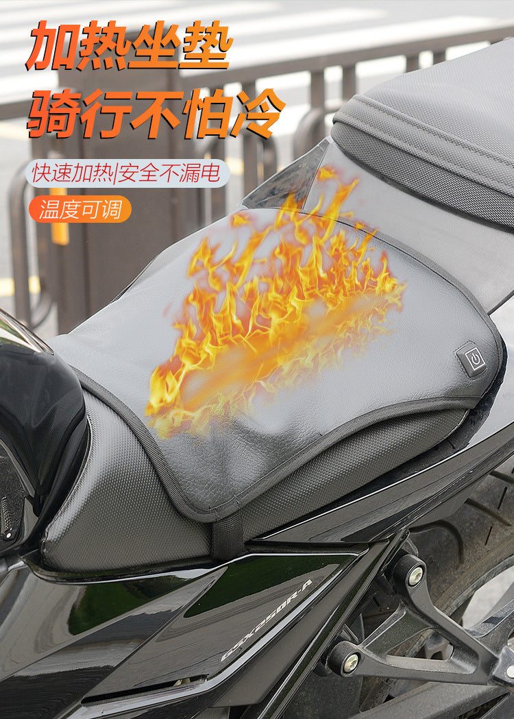 Heating motorcycle mat