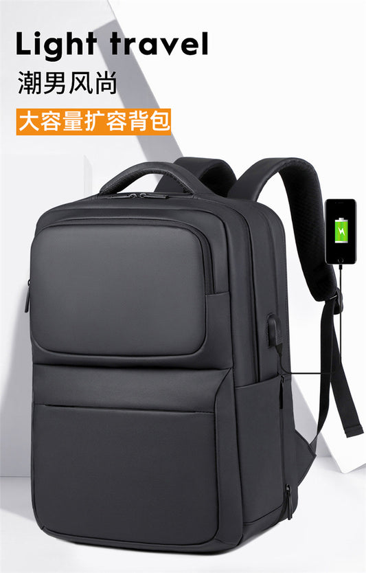 Portable backpack expandable backpack large capacity computer  bag