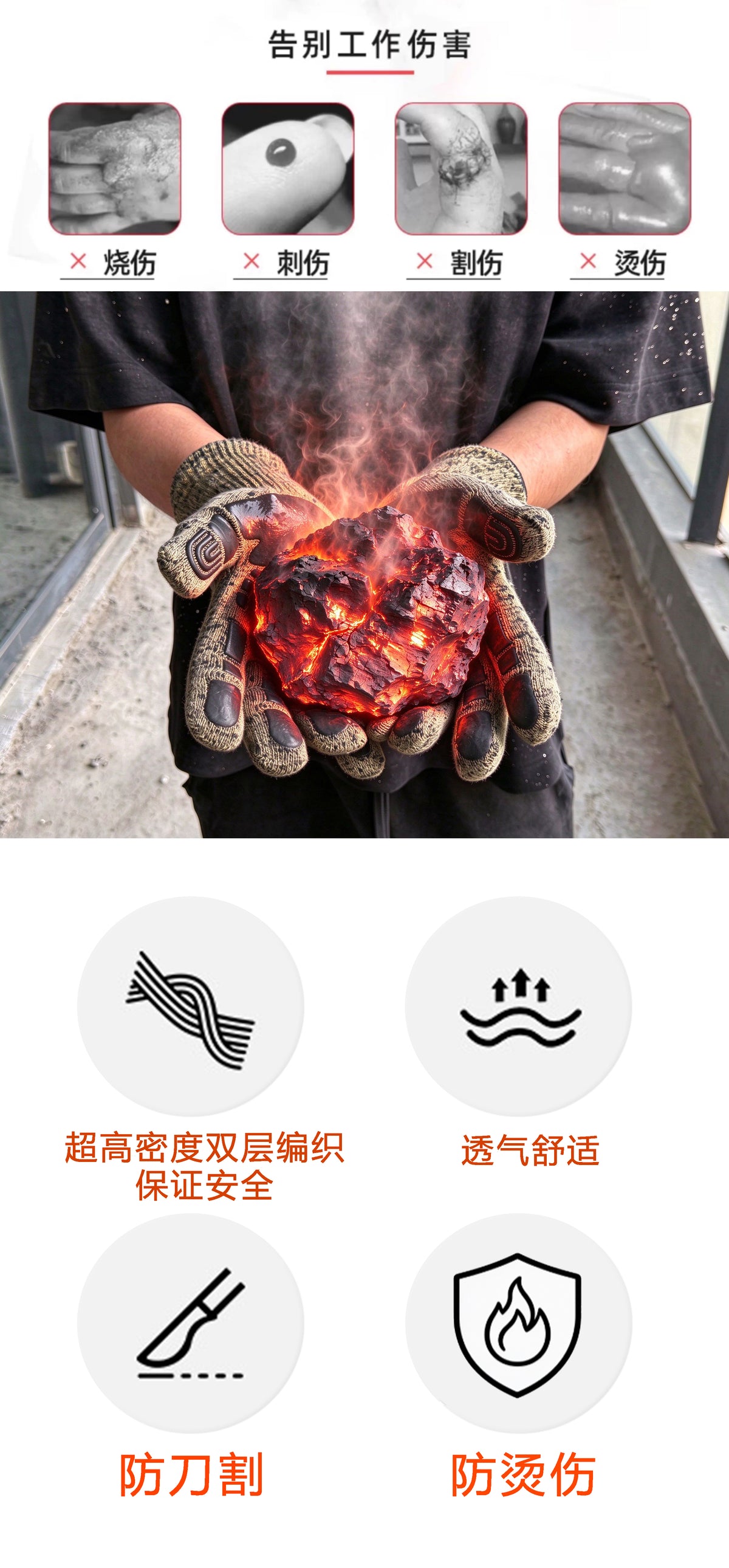 AITI fire cut gloves