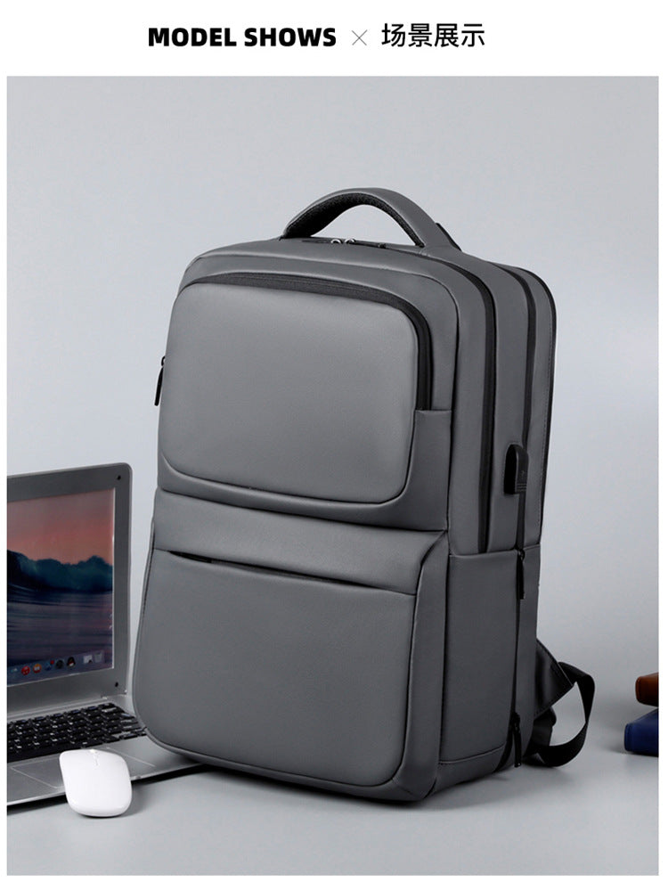 Portable backpack expandable backpack large capacity computer  bag