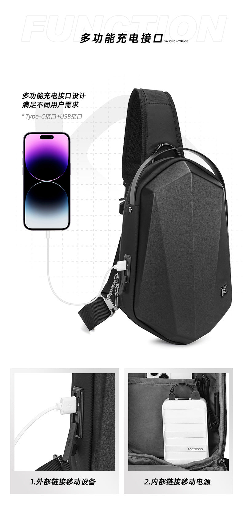Waterproof messenger bag
