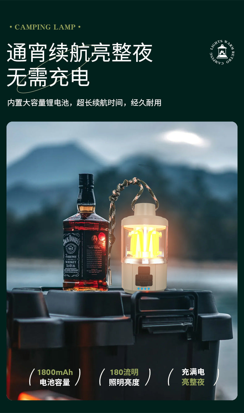 Camping light long endurance lighting flashlight