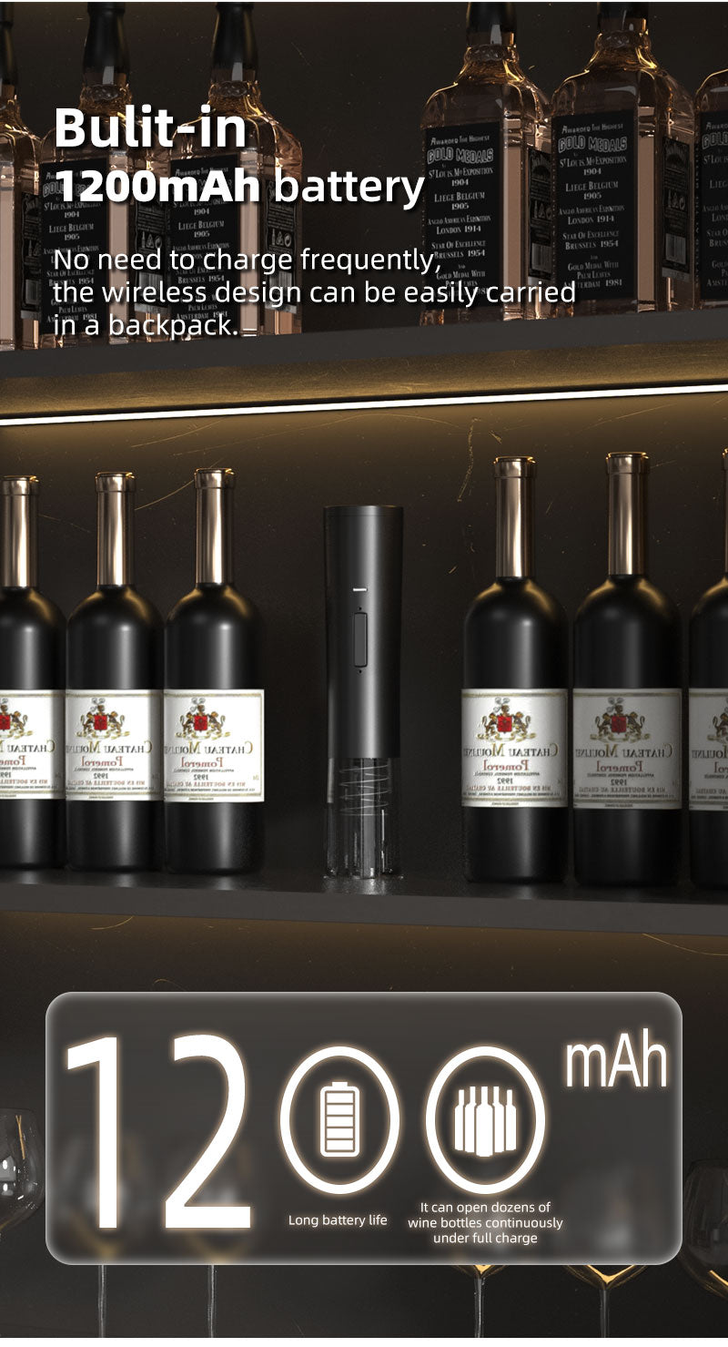 Electric red wine opener charging USB